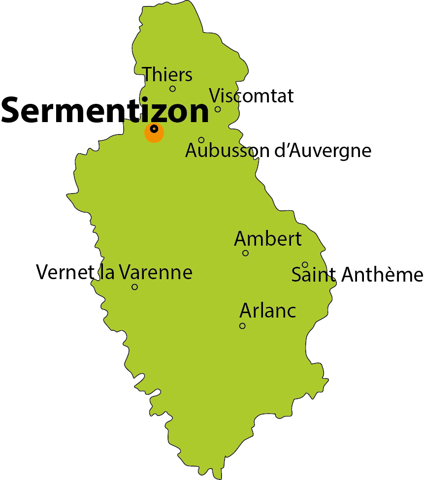 Carte Sermentizon, le Château d'Aulteribe
