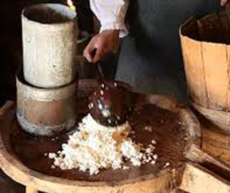 animation fabrication de fromage à l'ancienne