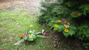 animation landart enfants au Jardin pour la Terre, Arlanc, Puy de dôme
