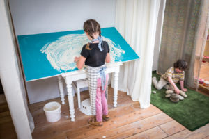 atelier jeu de la barbotine à l'Atelier du Sardier, Puy de dôme